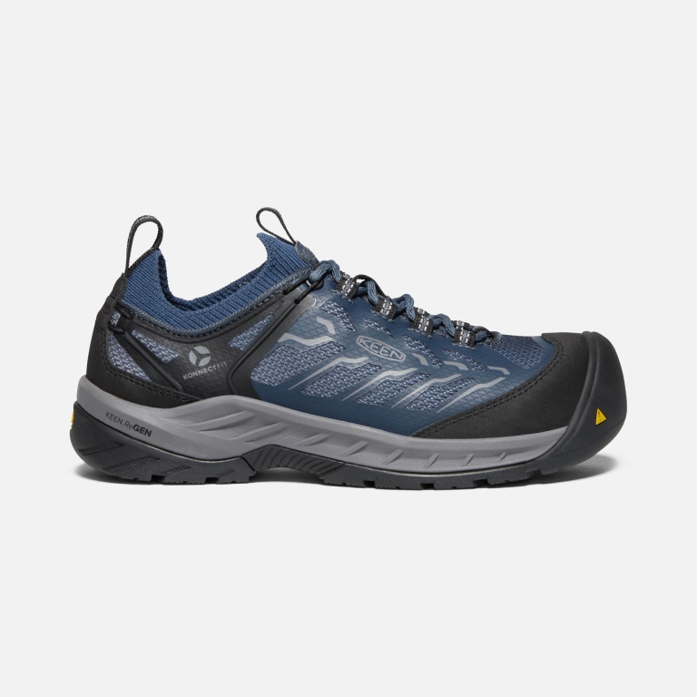 Keen Flint II Sport Carbon-Fiber Toe Work Shoes - Women's Navy Grey Footwear